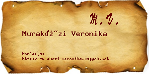 Muraközi Veronika névjegykártya